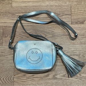 Anya Hindmarch silver crossbody bag